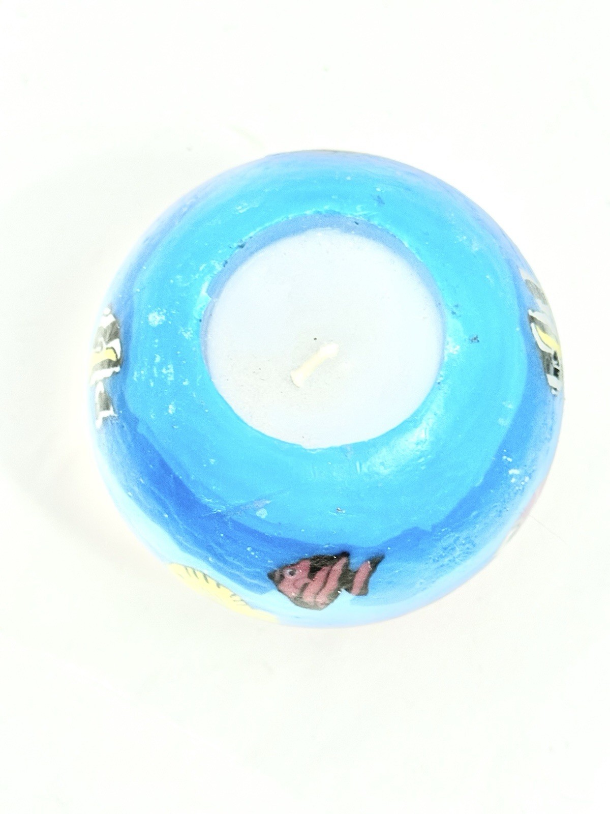 Hand Painted Aquatic Wax Ocean Life Beach Themed FISH AQUARIUM Wax Candle