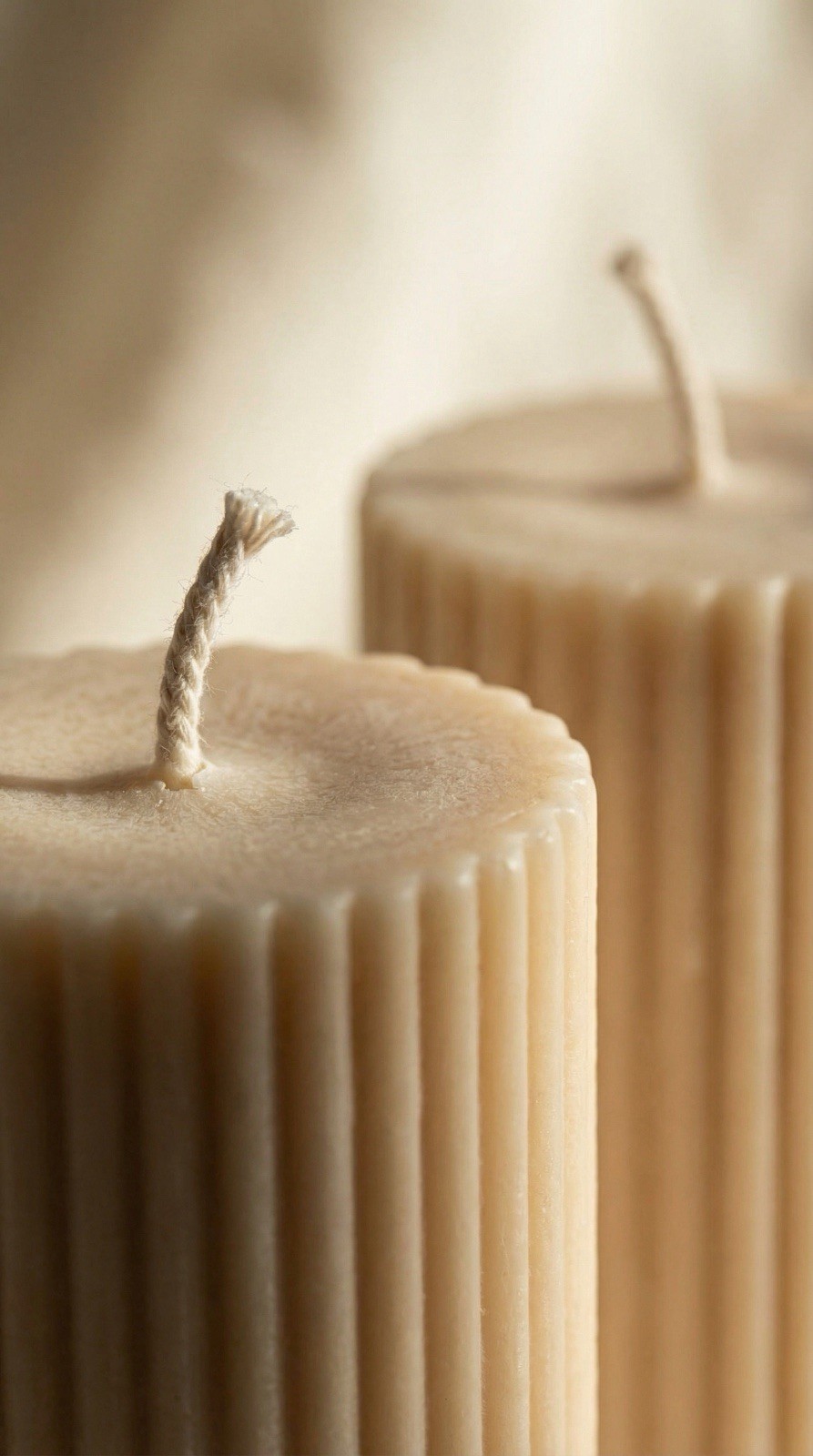 Modern U Shape Soy Candle | Sculptural Double Wick Neutral Home Decor