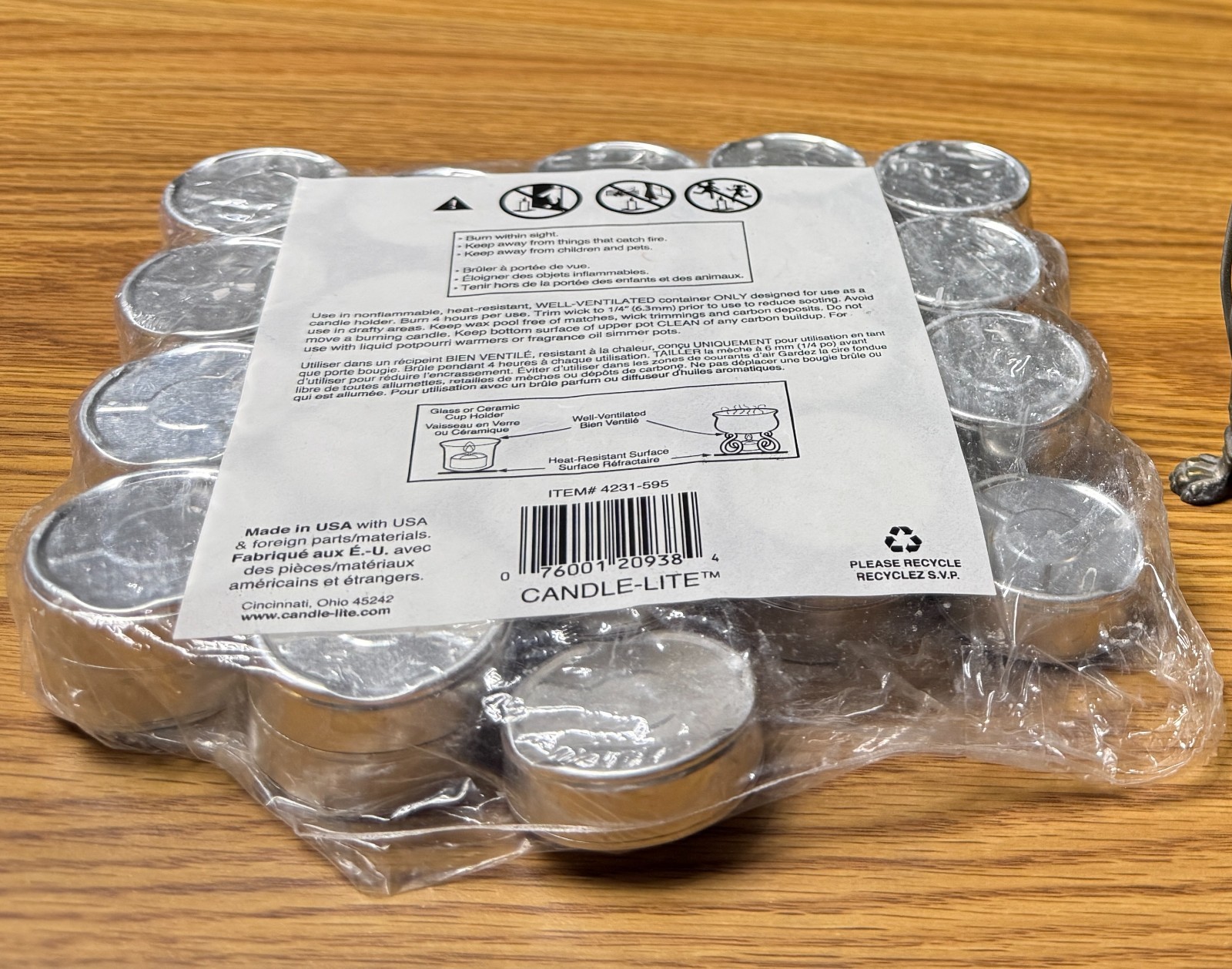 Candle-Lite 40 Count Tea Lights Multipurpose -Unscented