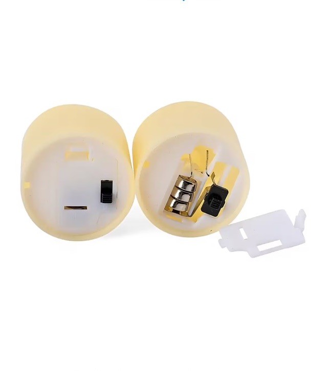Ankur Treasure Chest Livmore Set of 24 pcs Ivory Candle with Warm Lights
