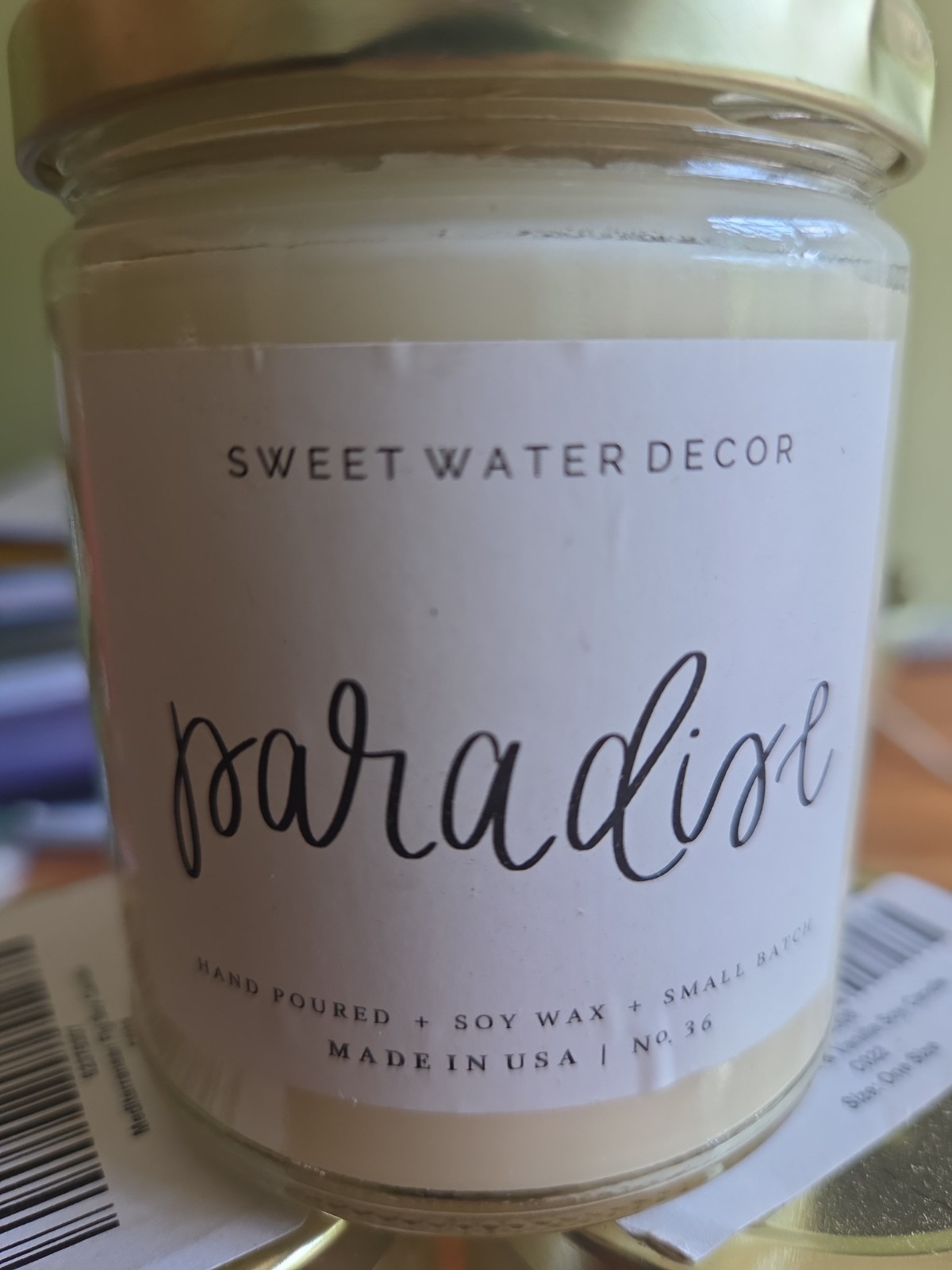 Sweet Water Decor 9 Oz Warm + Cozy Hand Poured Soy Wax Blend Made in USA Lot 6