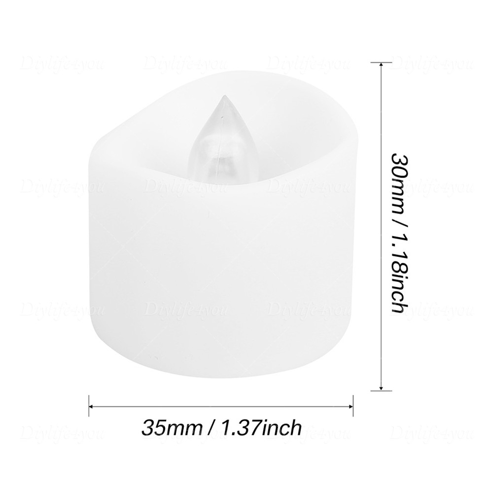 12/24PCS LED Tea Lights Flickering with Remote Candles Votive Battery Operated