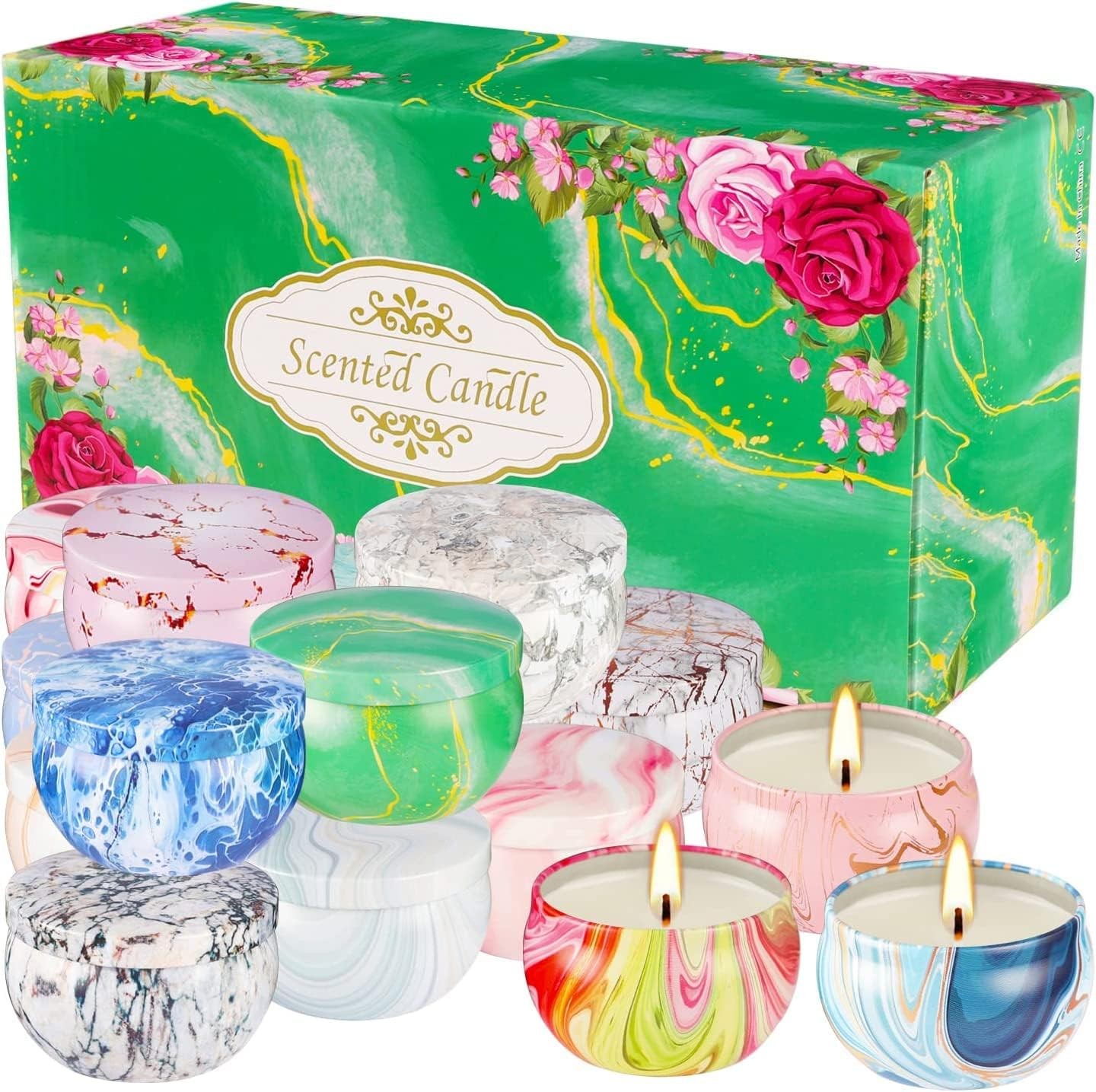 16 Packs Scented Candle Gift Set for Mom | Woman, 2.5oz Jar Candles for Home