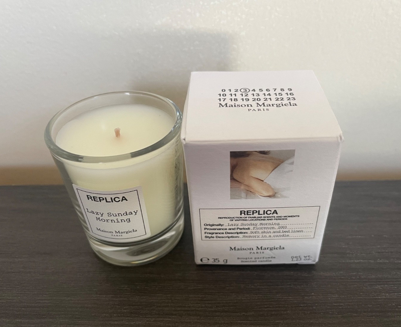 Maison Margiela Replica Lazy Sunday Morning Mini Candle 35g/1.23oz NIB