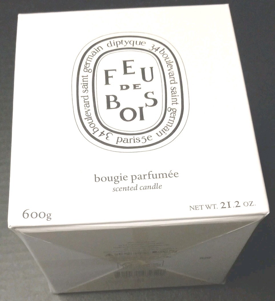 Diptyque Feu De Bois Wood Fire Candle bougie parfumee 600g 21.2oz NIB