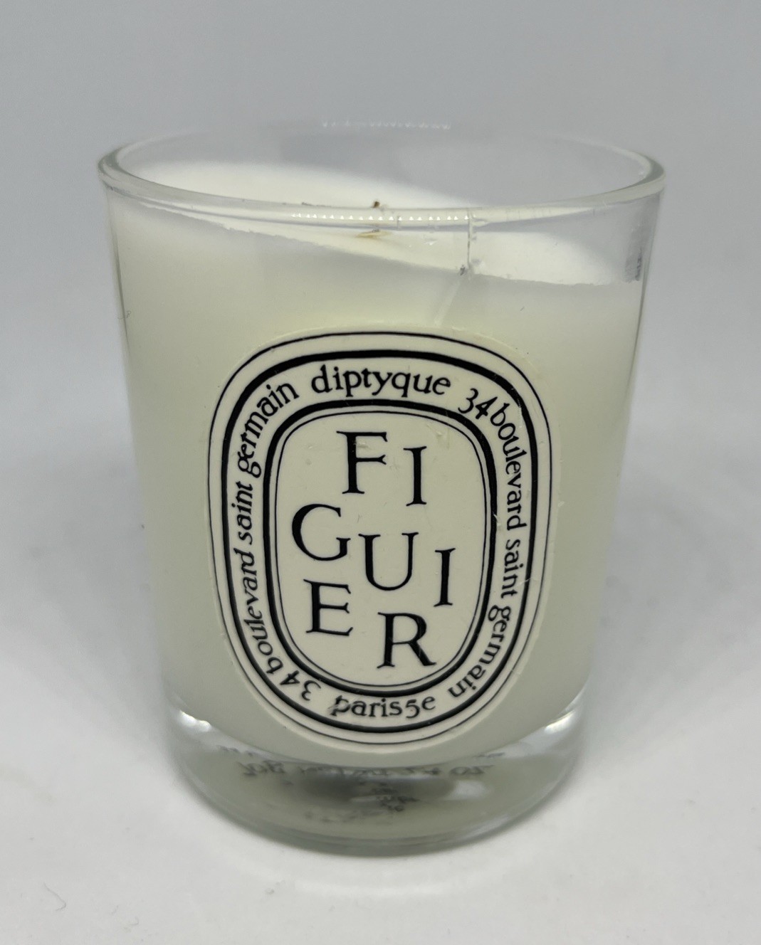 Diptyque Figuier Scented Candle 2.4oz *Melted Wax* Cracked Pot No Box