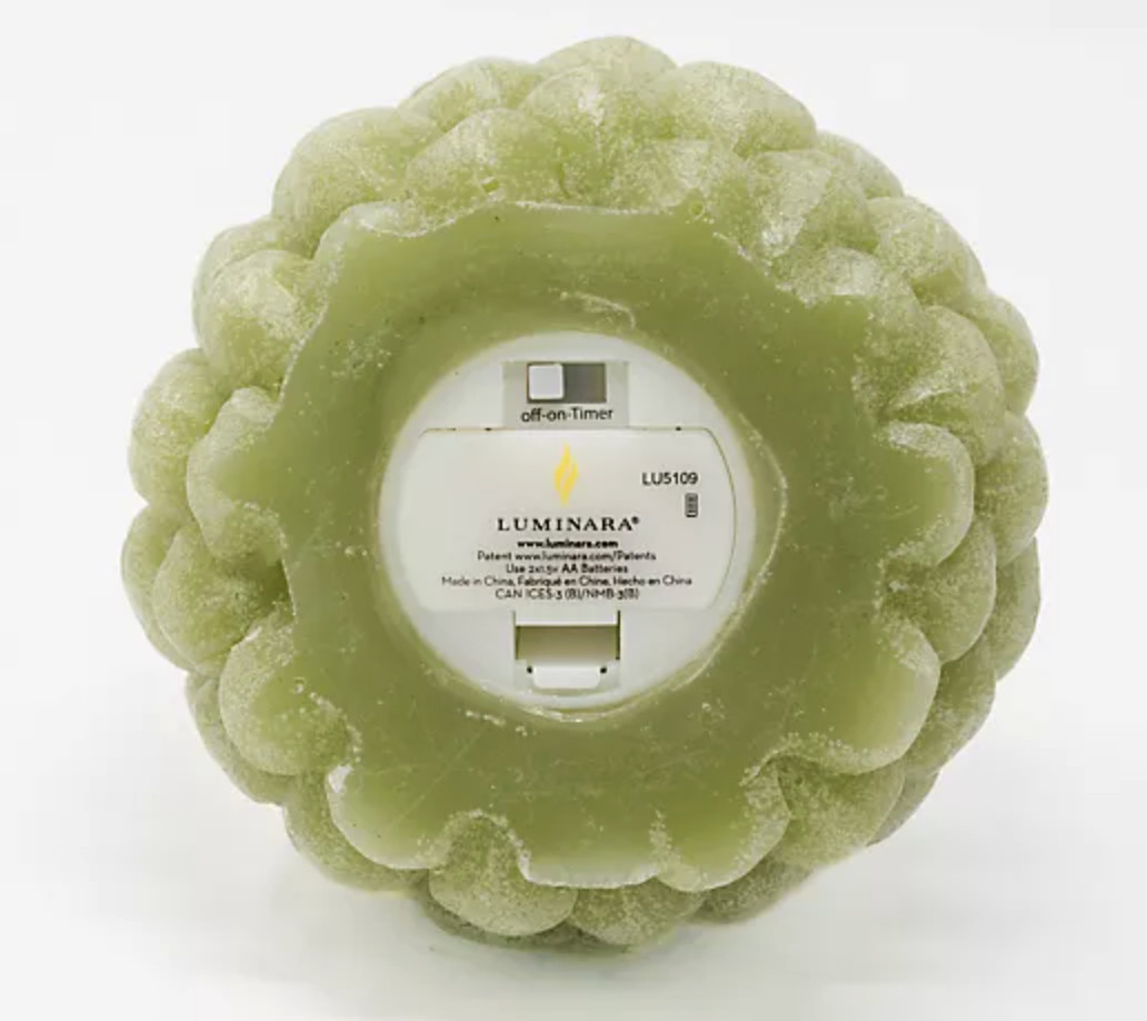 Luminara 4.5″ Tall Pinecone Figural Flameless Candle