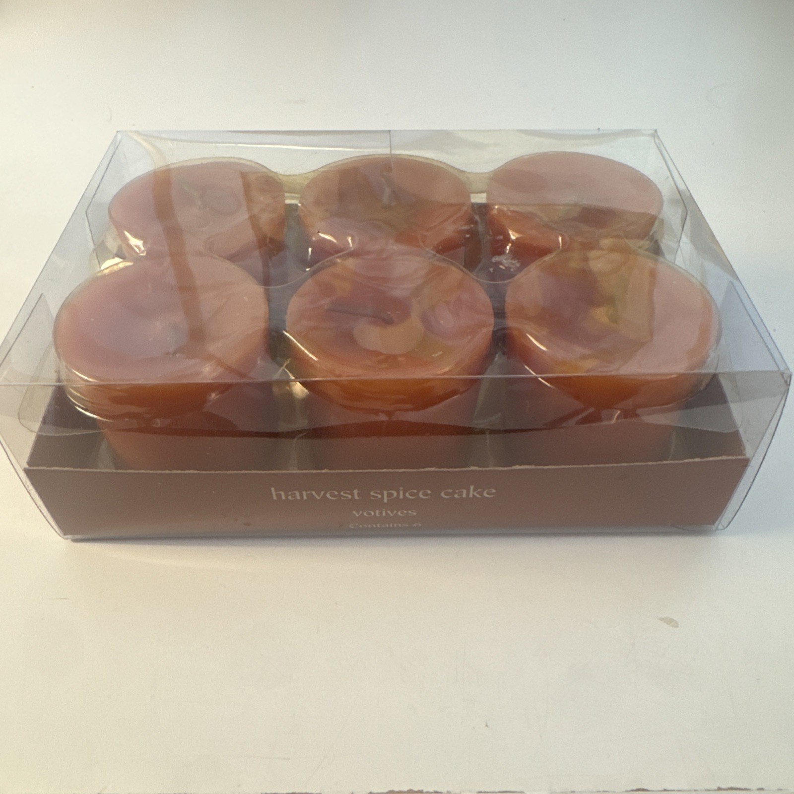 Pier One Harvest Spice Cake Votive Candles In Box 6 Count Fall Autumn Halloween