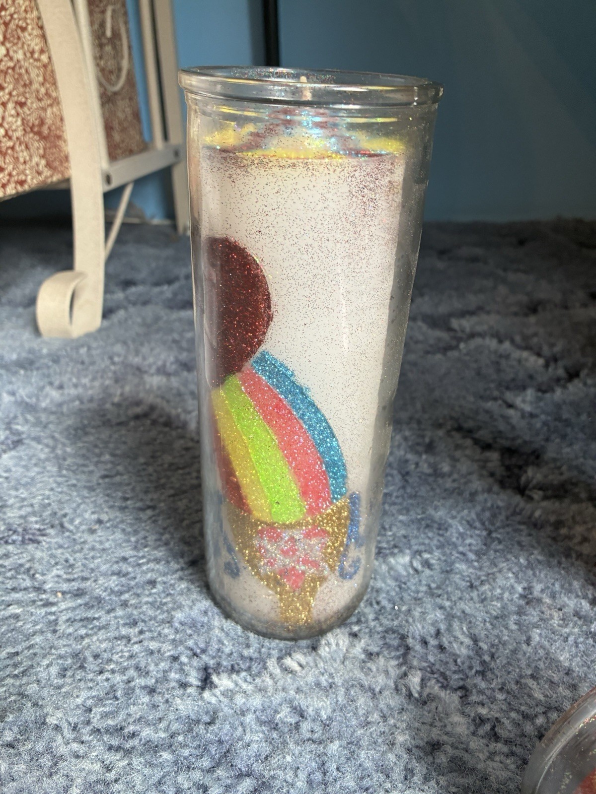 Mandala Glass Pillar Candles