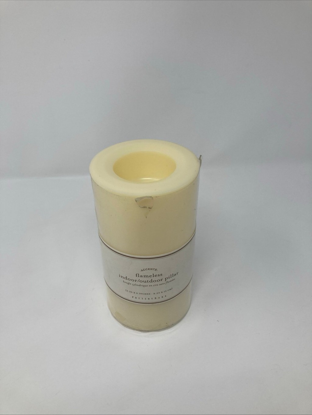 Pottery Barn Flameless Indoor/Outdoor Pillar Set Of Two