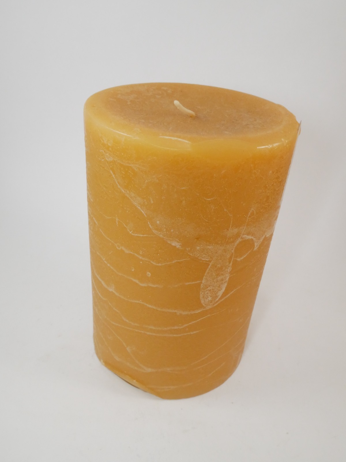 NEW Pier 1 Tuscan Herb Pillar Candle 4×6 Retired 140 Hrs Orange Scented Textured