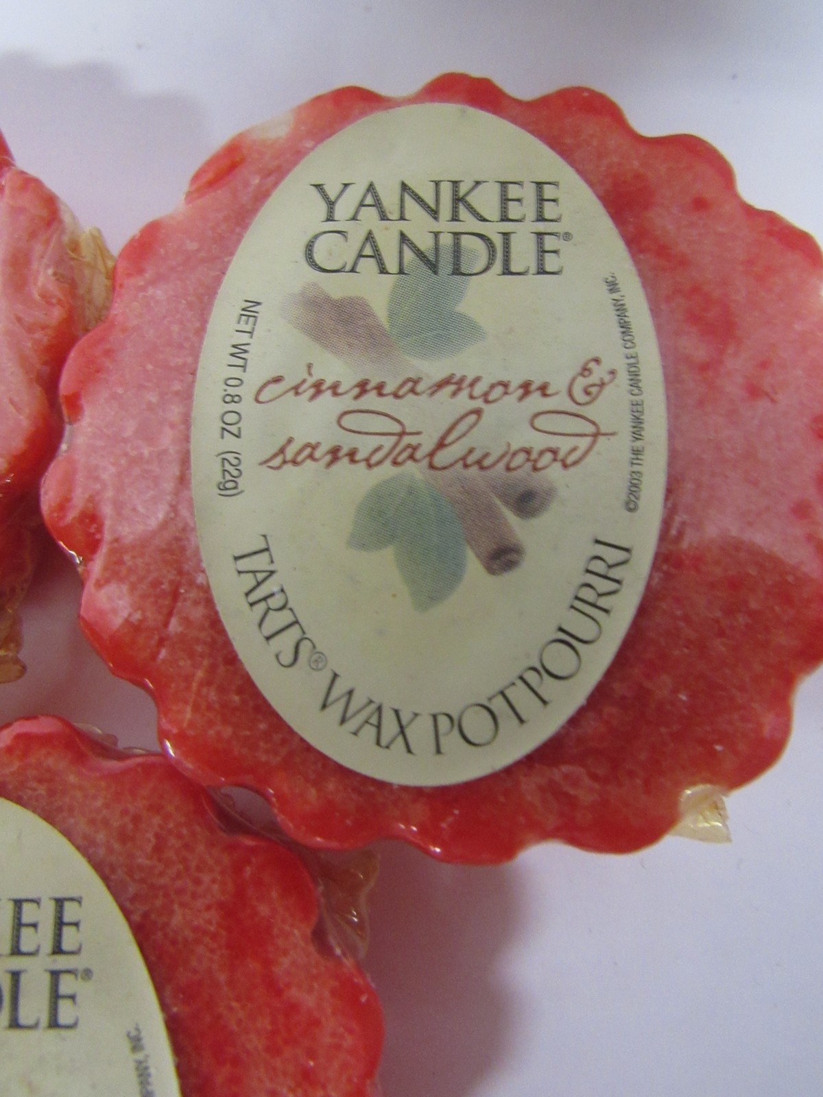 Yankee Candle Cinnamon & Sandalwood Lot of 5 Wax Tart Melts Free Shipping