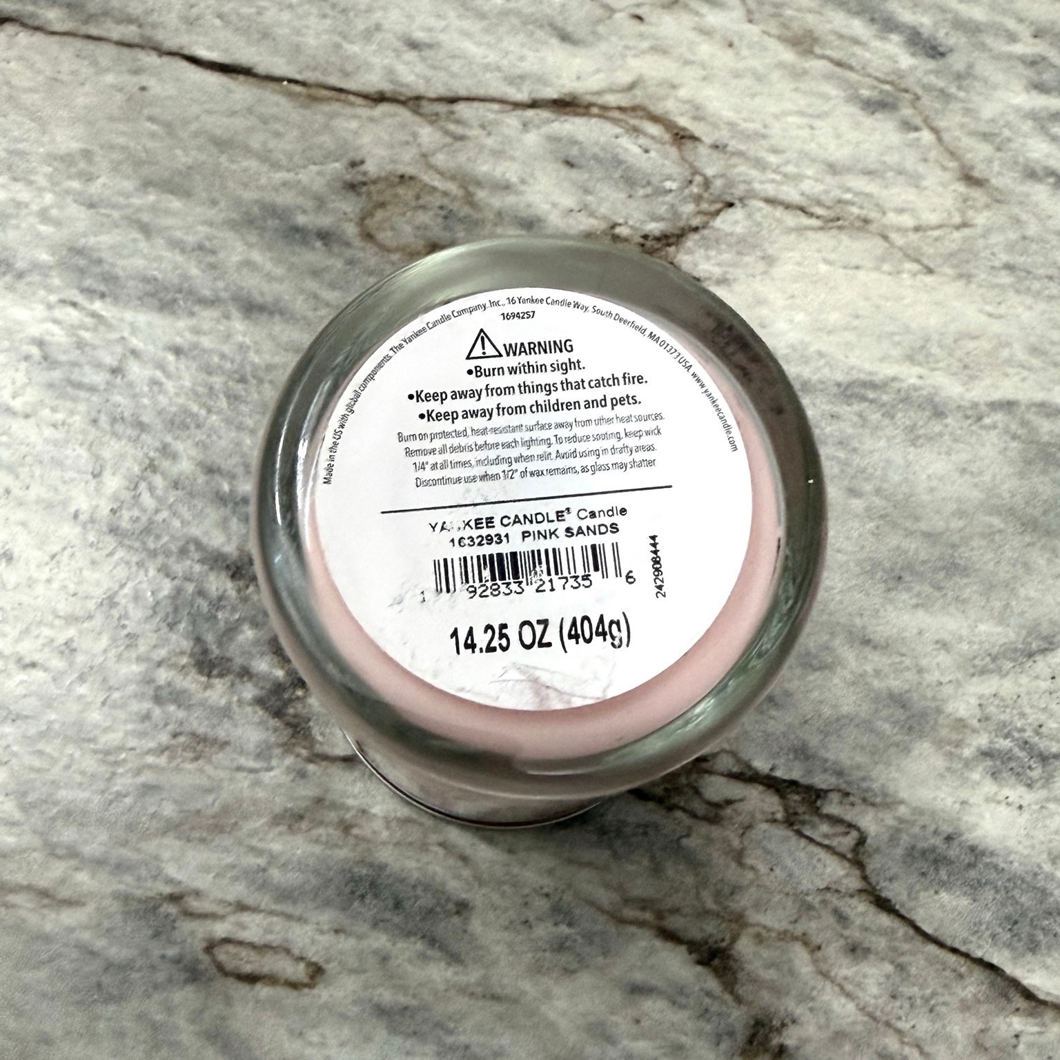 Yankee Candle Pink Sands 14.25oz Medium Jar Candle NEW Beach Scent Fast Shipping