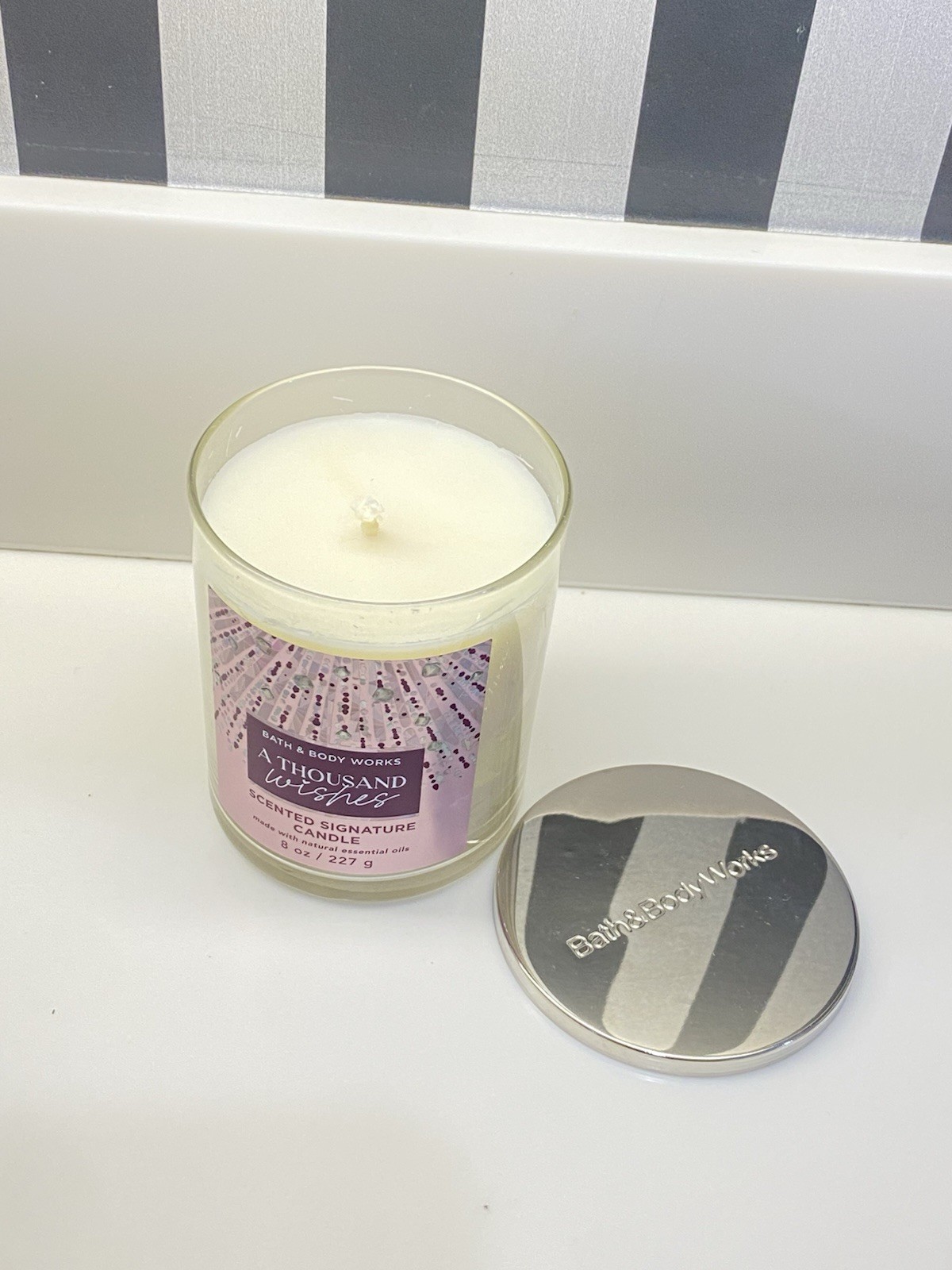 Bath & Body Works A THOUSAND WISHES 8 oz Signature Scented Candle
