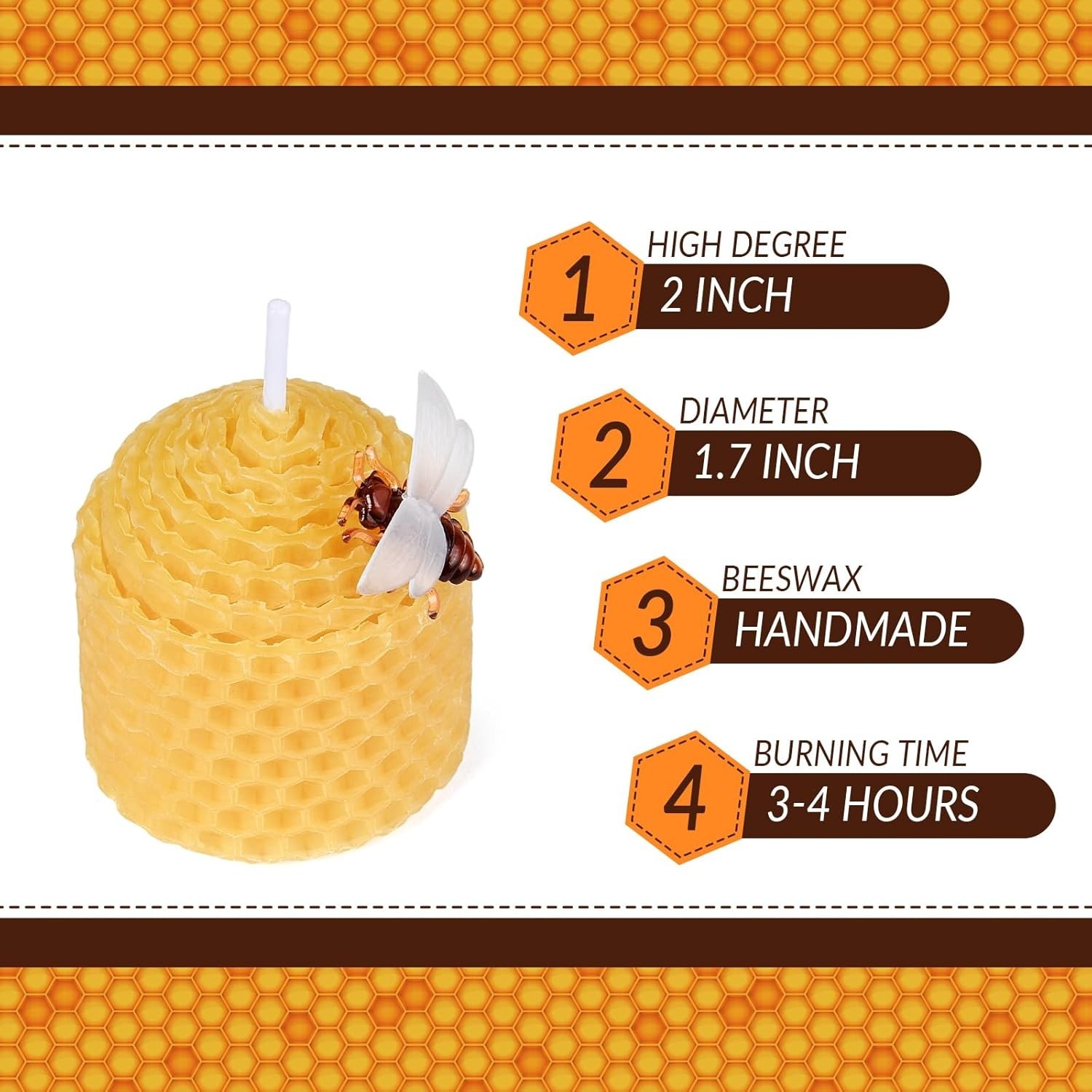 Yellow Natural Beeswax Votive Candles Set of 12 | Small Bees Wax Votive Candles
