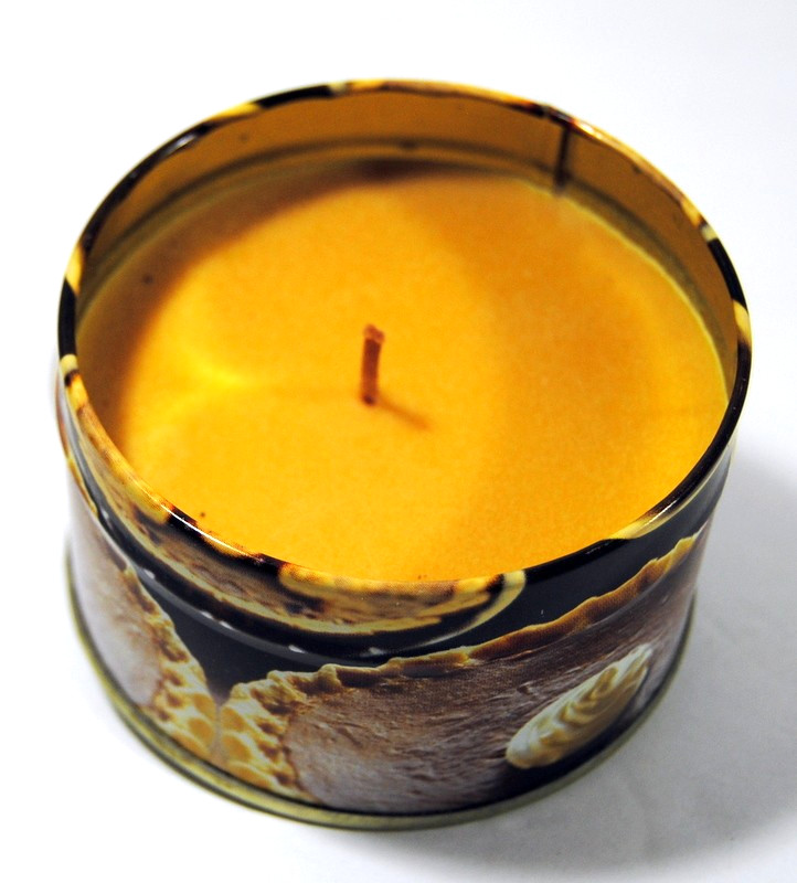 Pumpkin Spice Travel Tin Candle 3″ X 2″ 100 gms 3.53 oz Made in India