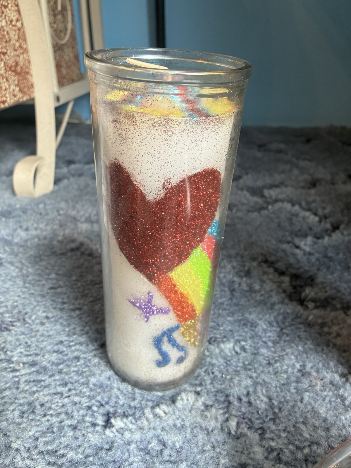 Mandala Glass Pillar Candles