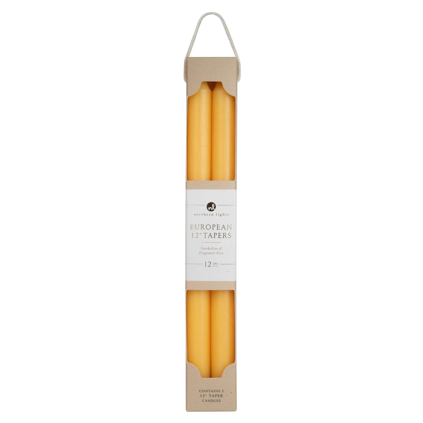 12” Decorative Taper Candle 2-Packs