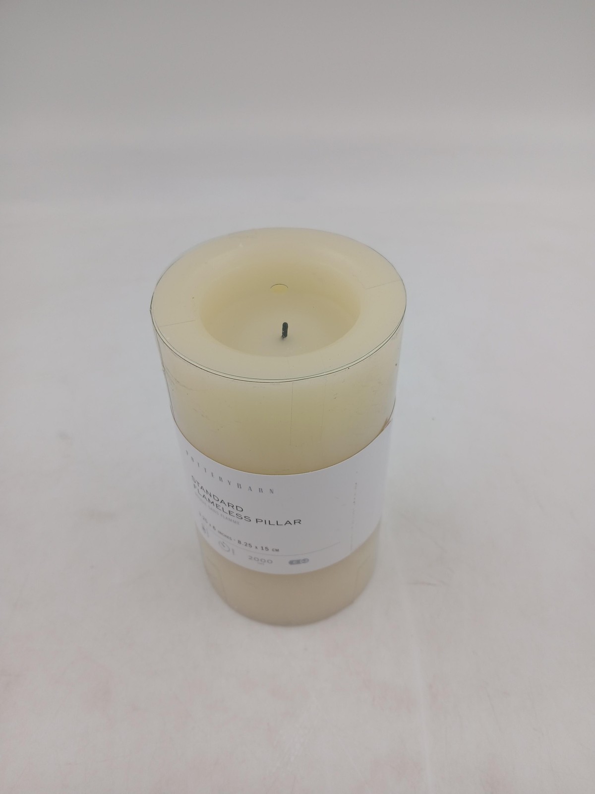 Pottery Barn Standard Flameless Pillar Candle 3.25″ x 6″ Ivory LED Timer