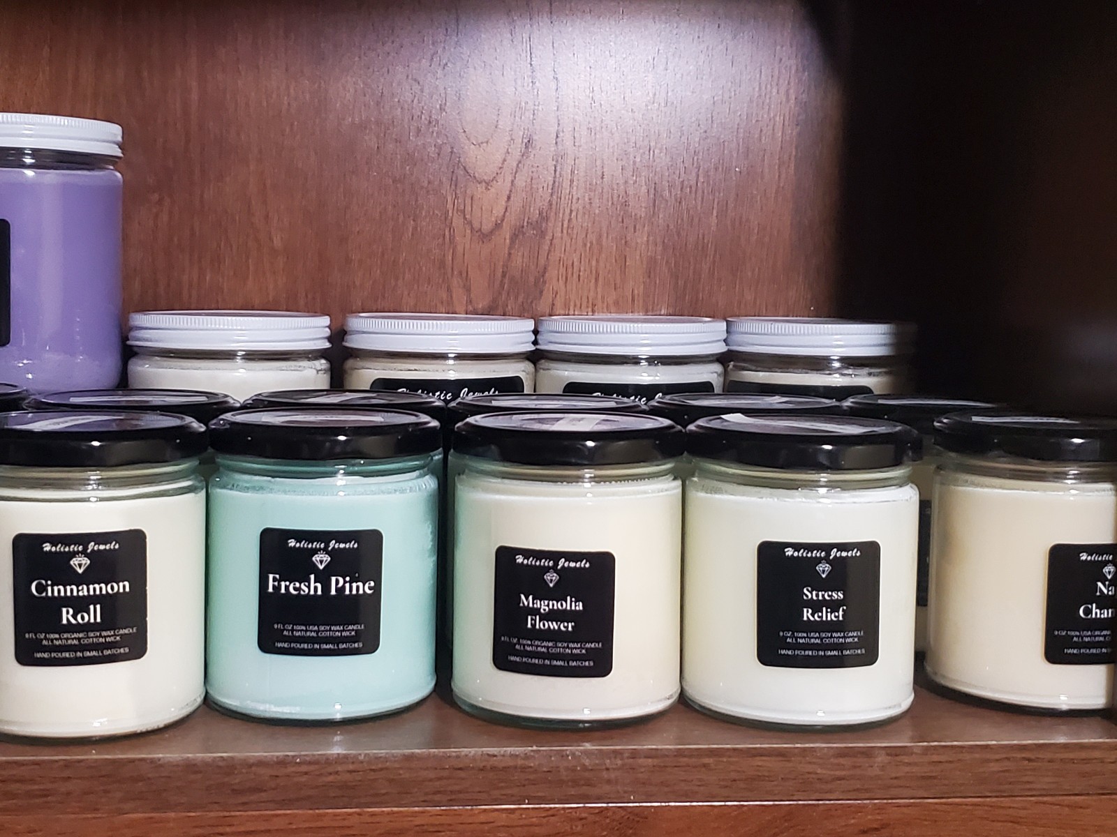 Highly Scented Soy Candles, 100% USA Grown Soy Wax, All Natural Cotton Wicks