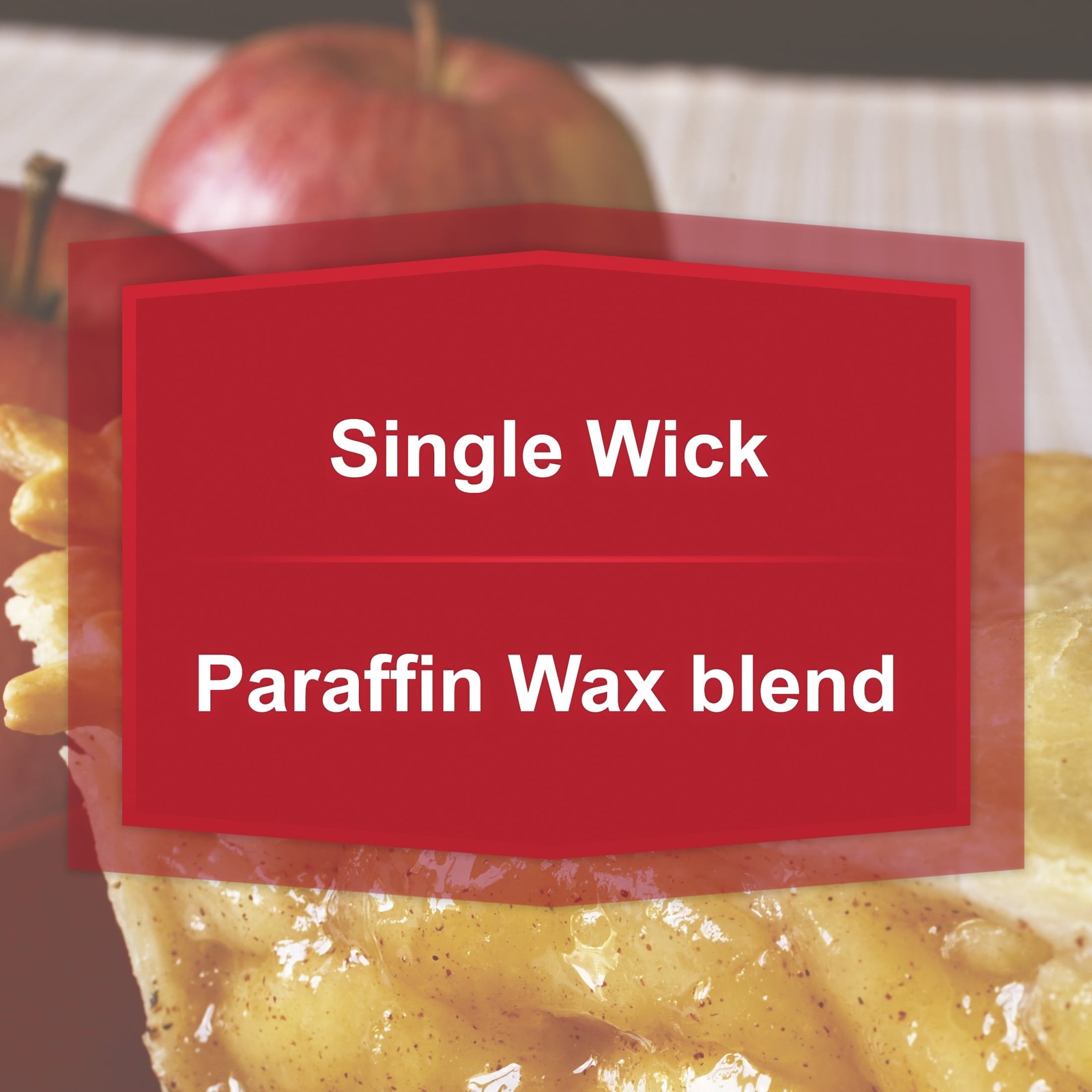 (4 pack) Mainstays Single-Wick Scented Glass Jar Candle, Warm Apple Pie, 20oz.