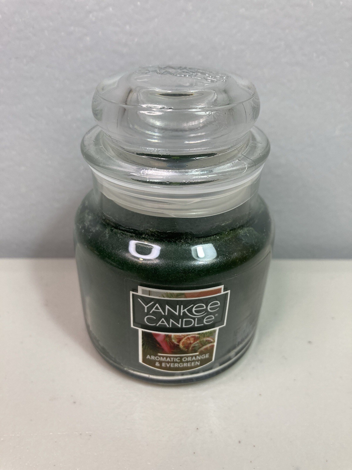 Yankee Candle Lot Of 2 RAINBOW COOKIE, AROMATIC ORANGE & EVERGREEN 3.7 oz Jars