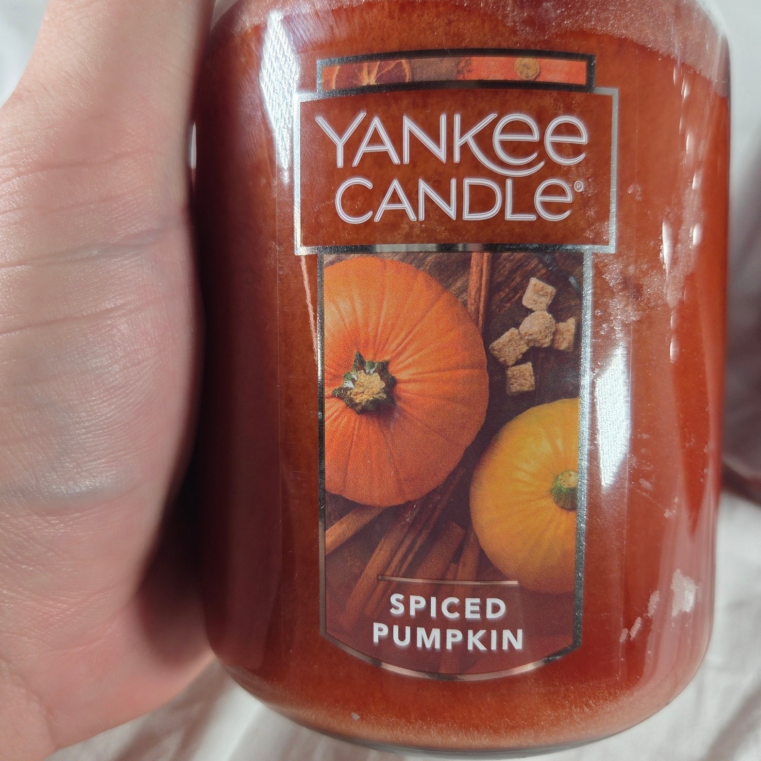 Lot of 3 Yankee Candle Large Jar Candles Fall Autumn Scents Spiced Pumpkin