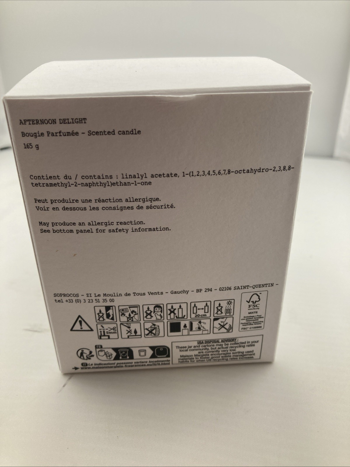 NIB Maison Margiela REPLICA Afternoon Delight Scented Candle 5.82oz NEW