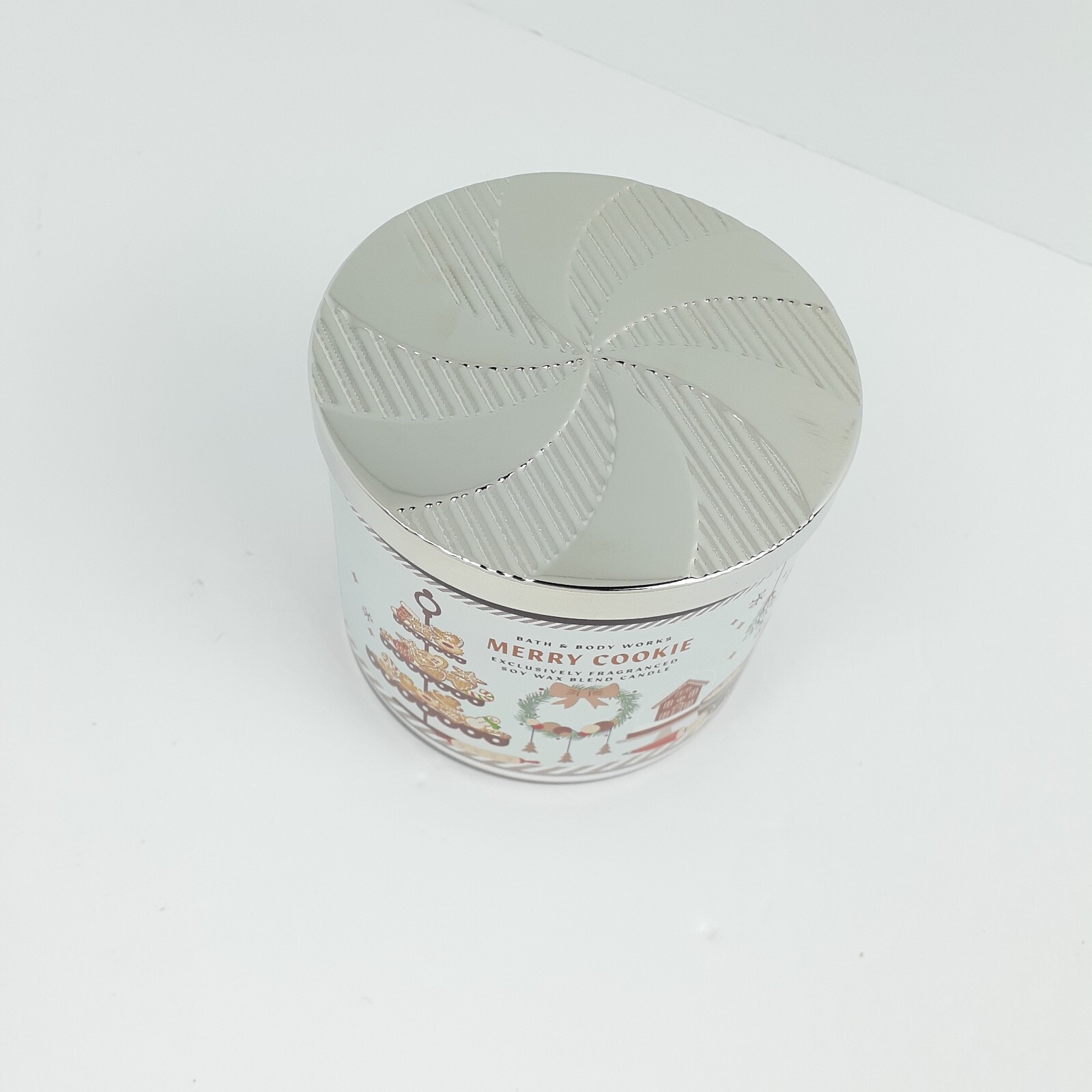 Bath & Body Works Merry Cookie Scented 3 WICK CANDLE Burns 25-45 Hrs 14.5oz