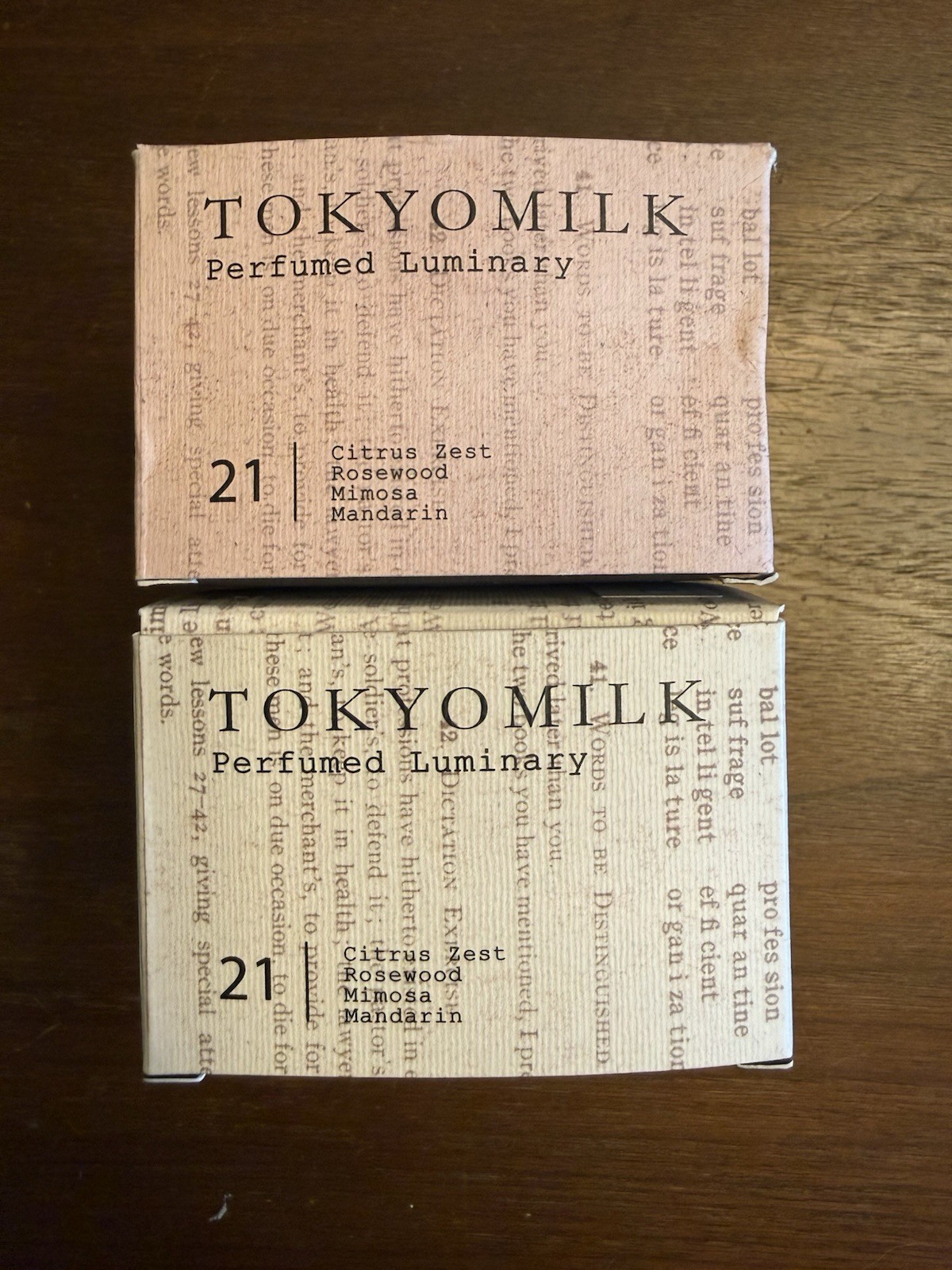 TokyoMilk No. 021 Perfumed Luminary Candle 6 Oz Set Of Thank You Follow Dreams