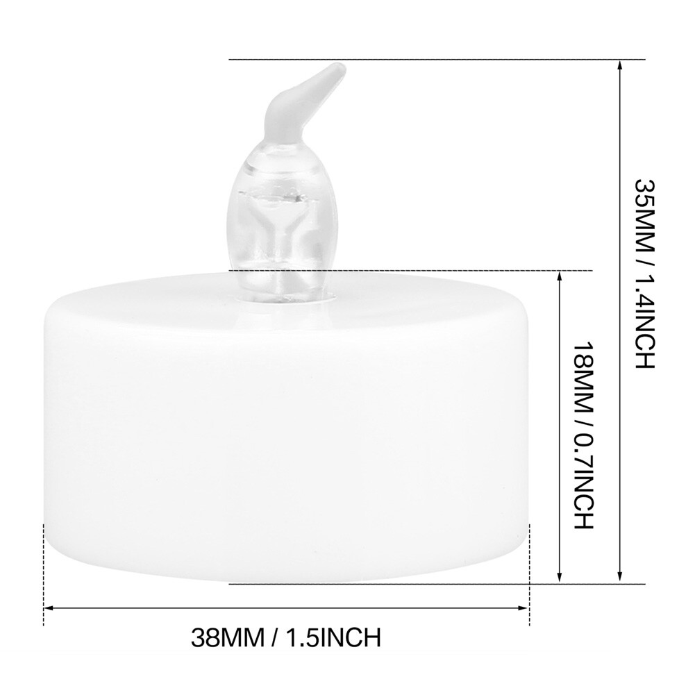 24Pack LED Tea Lights Flickering Flameless Candles Battery Operated with Timer