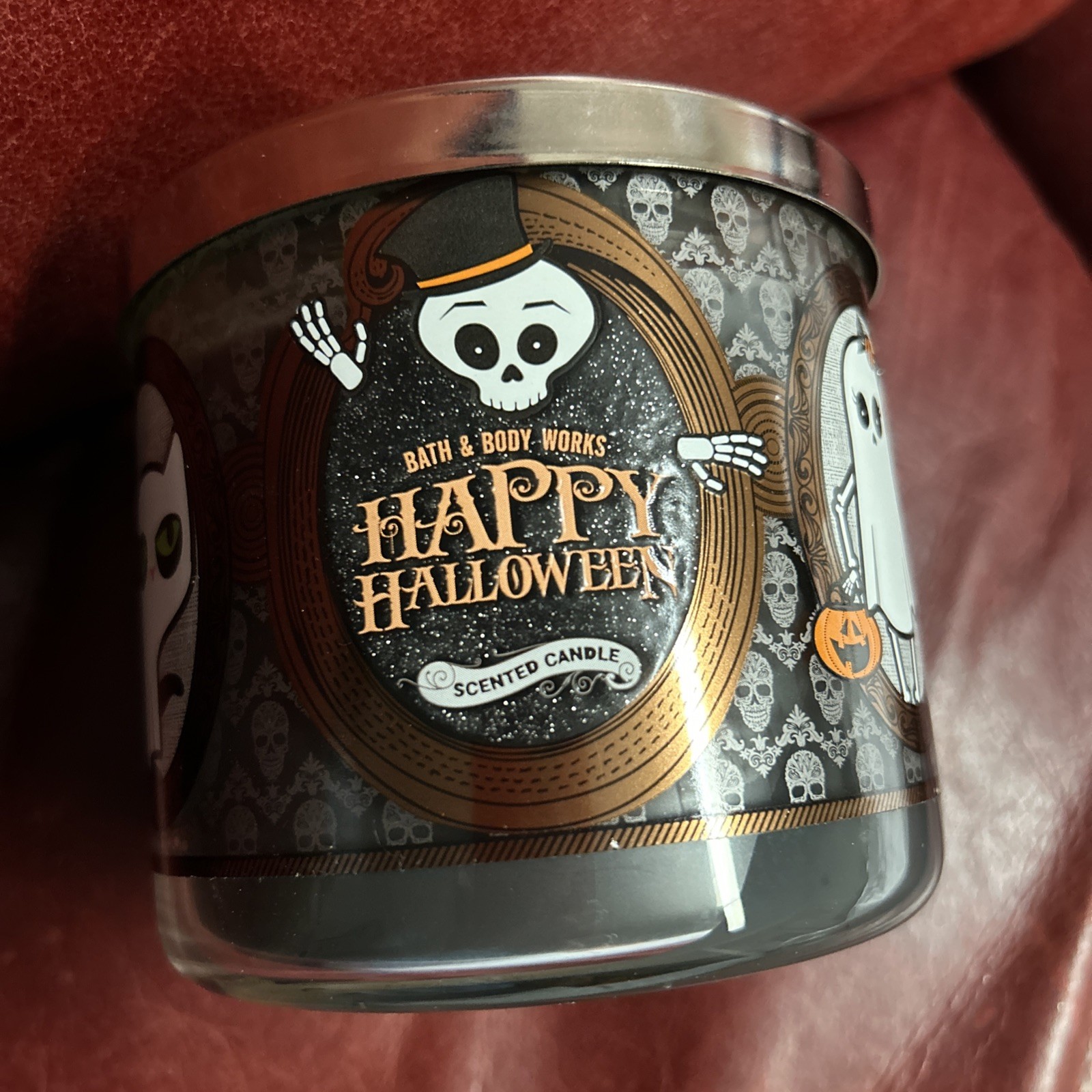 NEW Bath & Body Works Happy Halloween 3 Wick Scented Candle 14.5 oz Fall BOO!