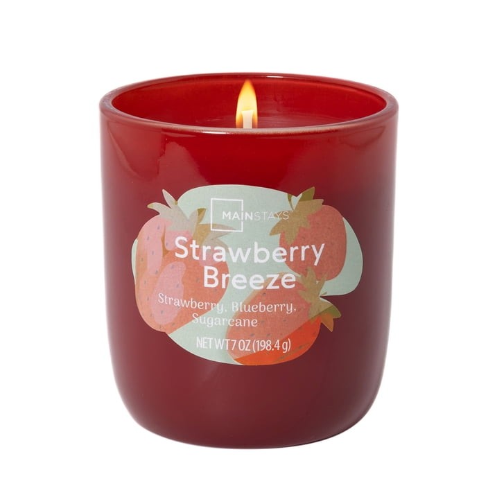 3 Pack Strawberry Scented Glass Candles,1 Wick,7oz Each Free Ship in 2 days…..