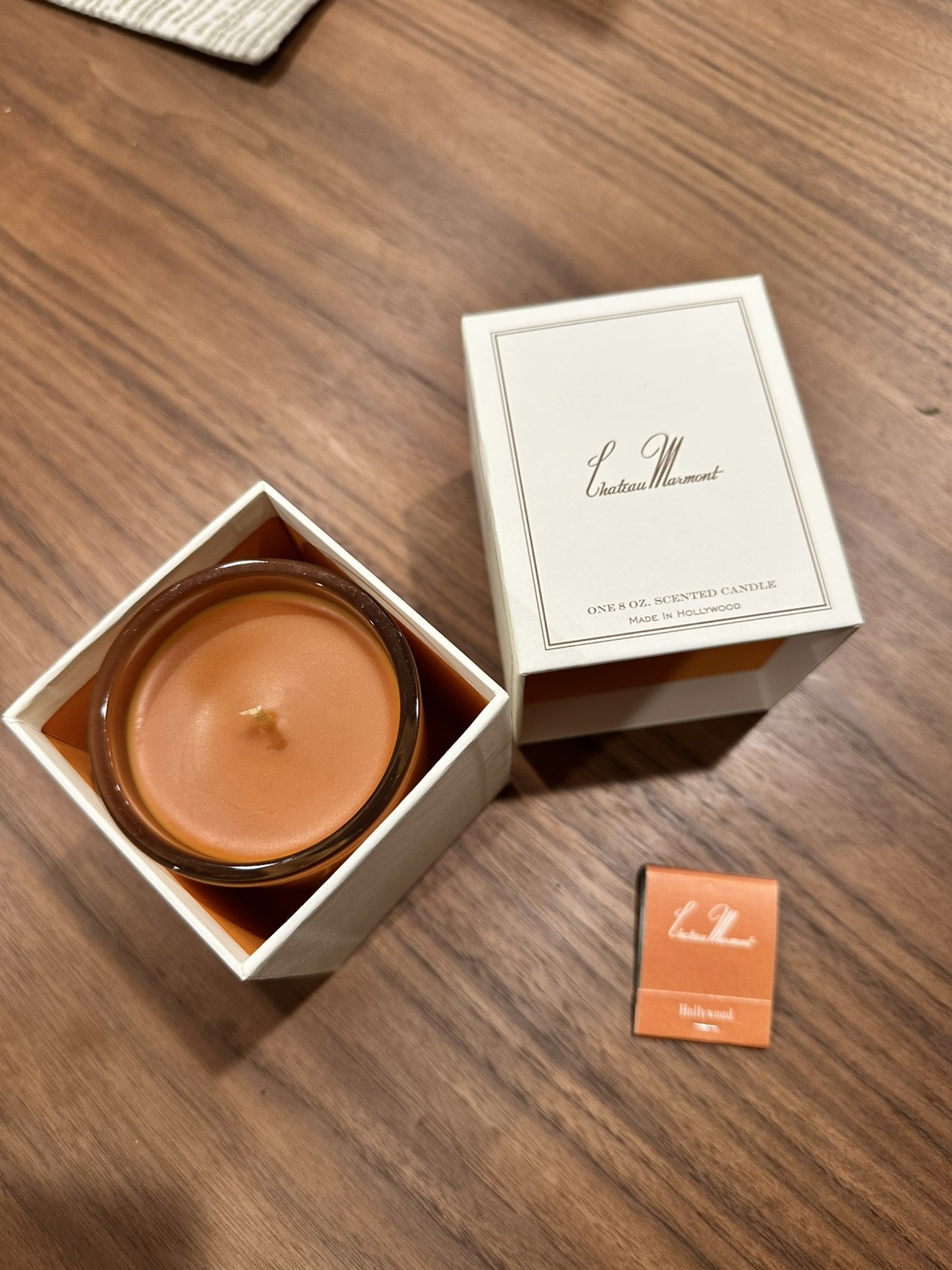 New Chateau Marmont Hollywood 100% Authentic Luxury 8oz. Candle NEW Matches