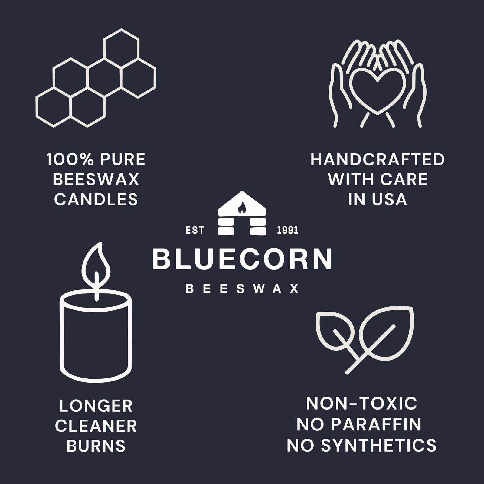 Bluecorn Botanica Beeswax 3-Candle, 10 oz, Cedarwood, Nutmeg & Lavender Essen…