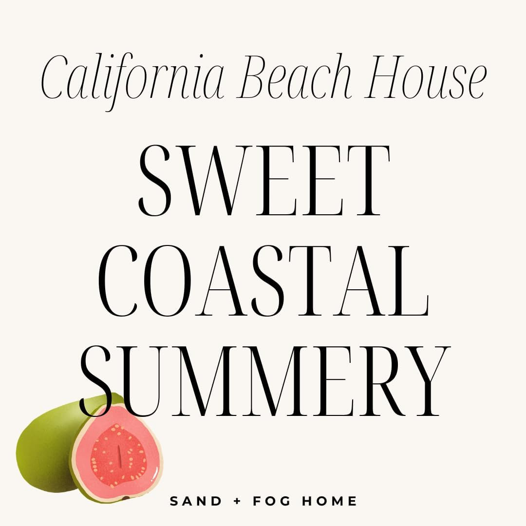 Scented Candle- California Beach House -Additional Scents and Sizes–100% Cotton
