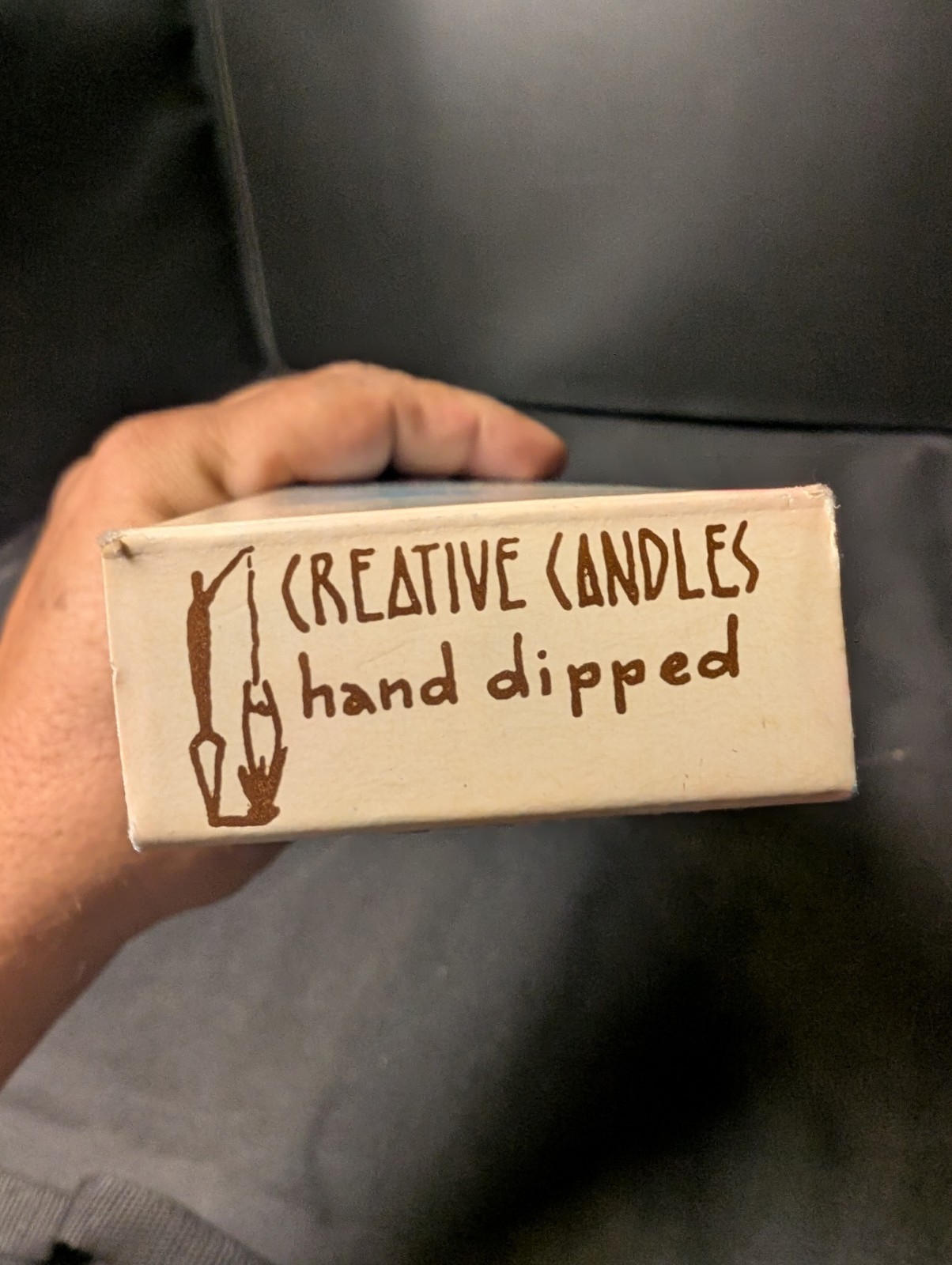 Creative Candles Vintage Hand-Dipped Tapers 2 Piece Blue 24” Original Box