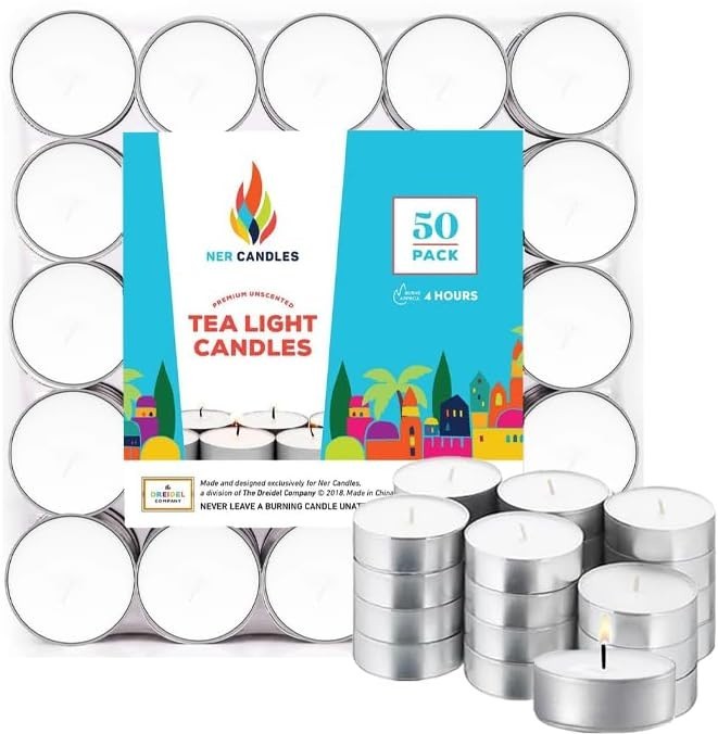 Unscented Tea Lights Candles in Bulk, Smokeless, Dripless & Long Lasting Tea …