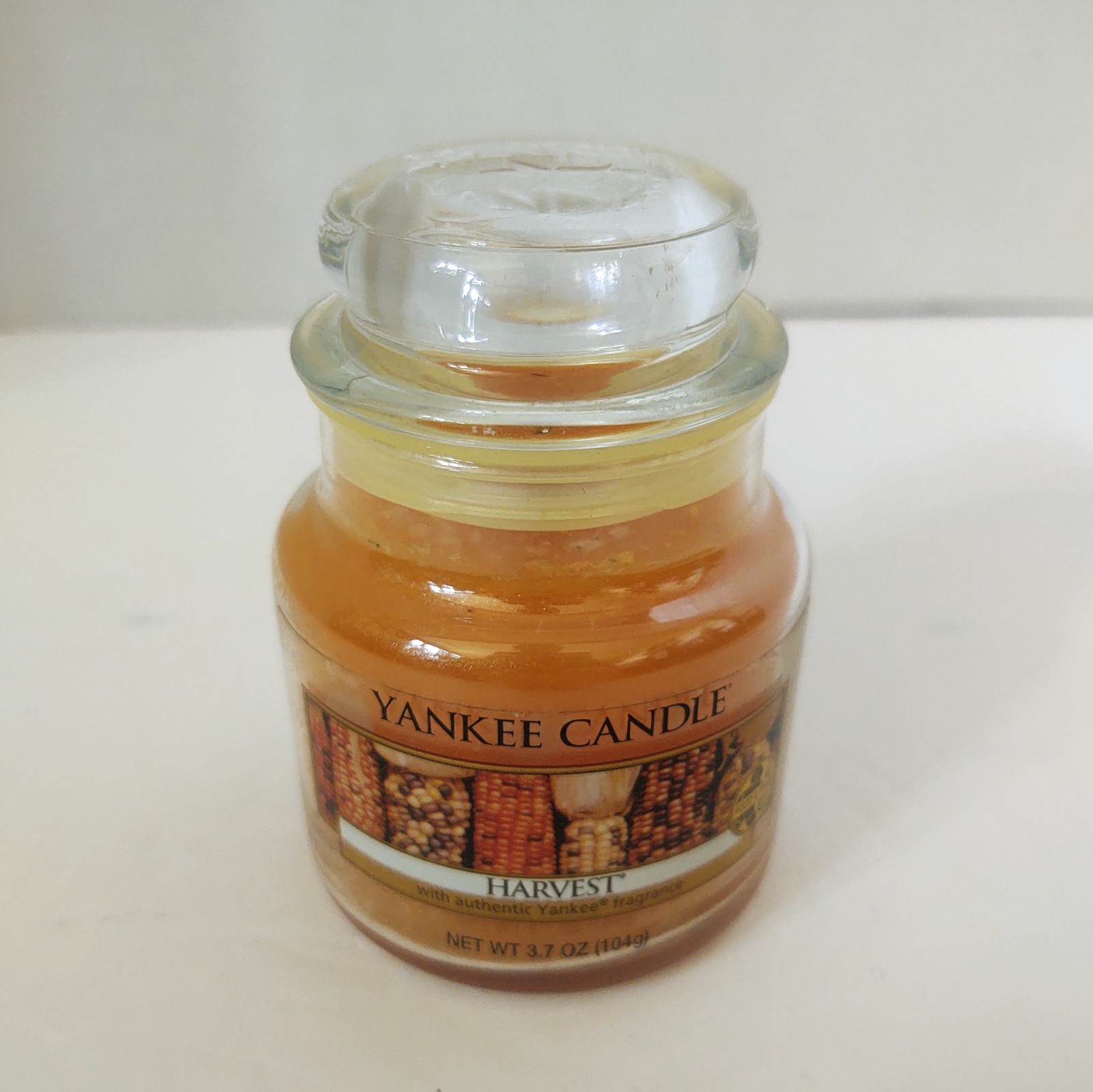 Yankee Candle HARVEST 3.7 oz Small Glass Jar Candle – 2013 Classic Vintage – NEW
