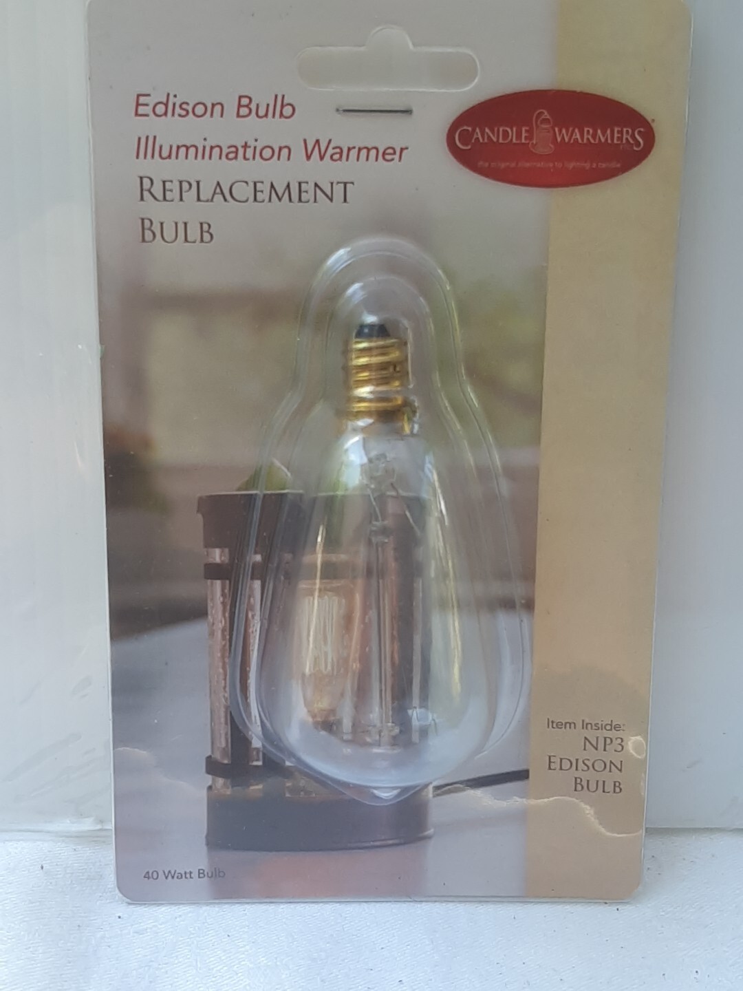 NEW Genuine Candle Warmers Replacement Edison Bulb Illumination NP3 40 Watt
