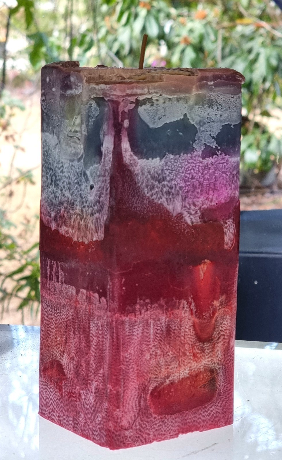 Citronella 1.2kg Square Crystalized Candle Pure Essential Oils Handmade in QLD