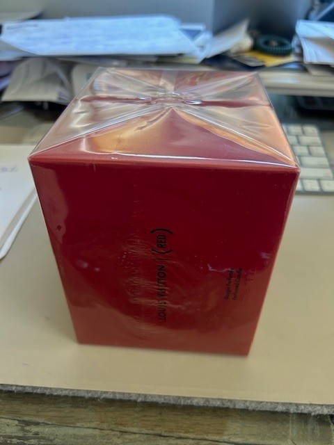 Louis Vuitton Aroma Candle RED Scented Candle Holder with Lid 220g