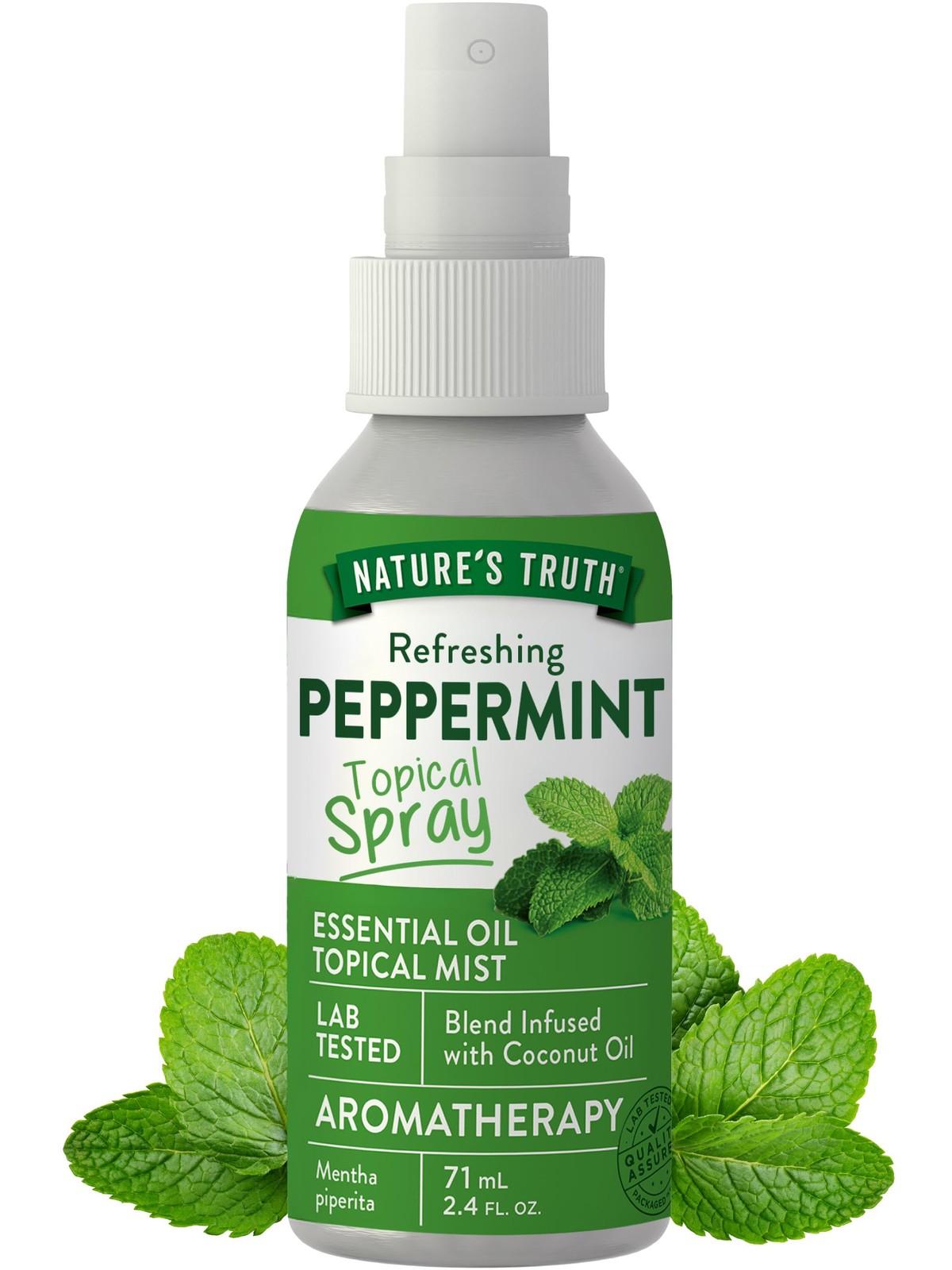 Nature’s Truth Peppermint Essential Oil Spray | 2.4 Fl Oz (Pack of 1)