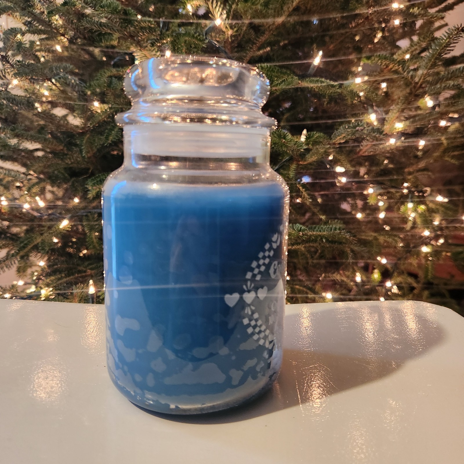 Vtg Yankee Country Kitchen Candle “Morning Mist” 22oz Large Jar *Retired* 1980’s