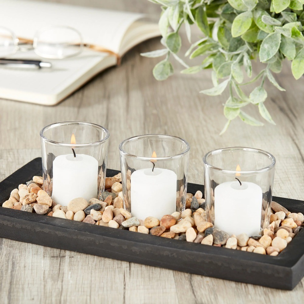 Unscented Votive Candles, White, 16 Count