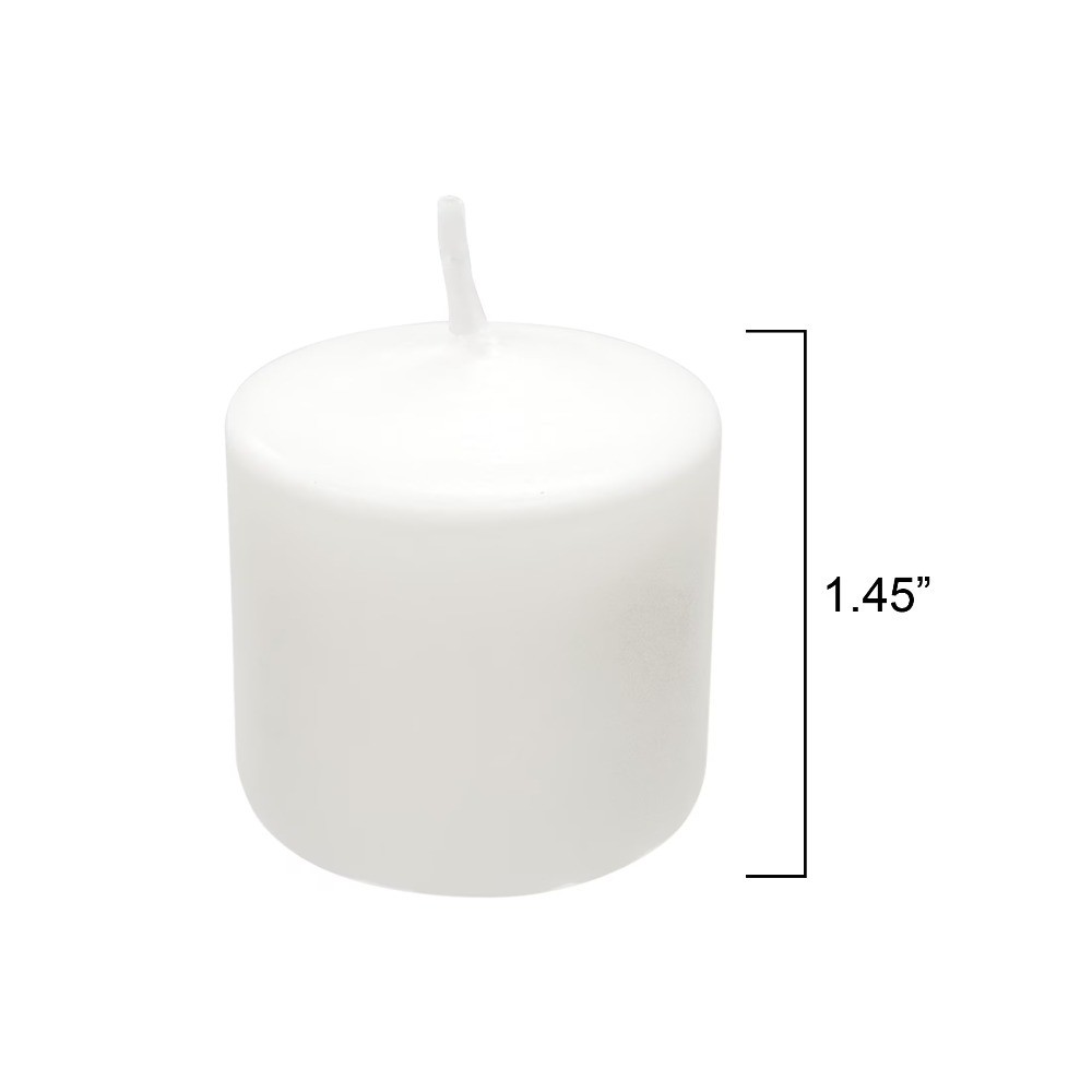White Unscented Votive Candles 16 Count Pack