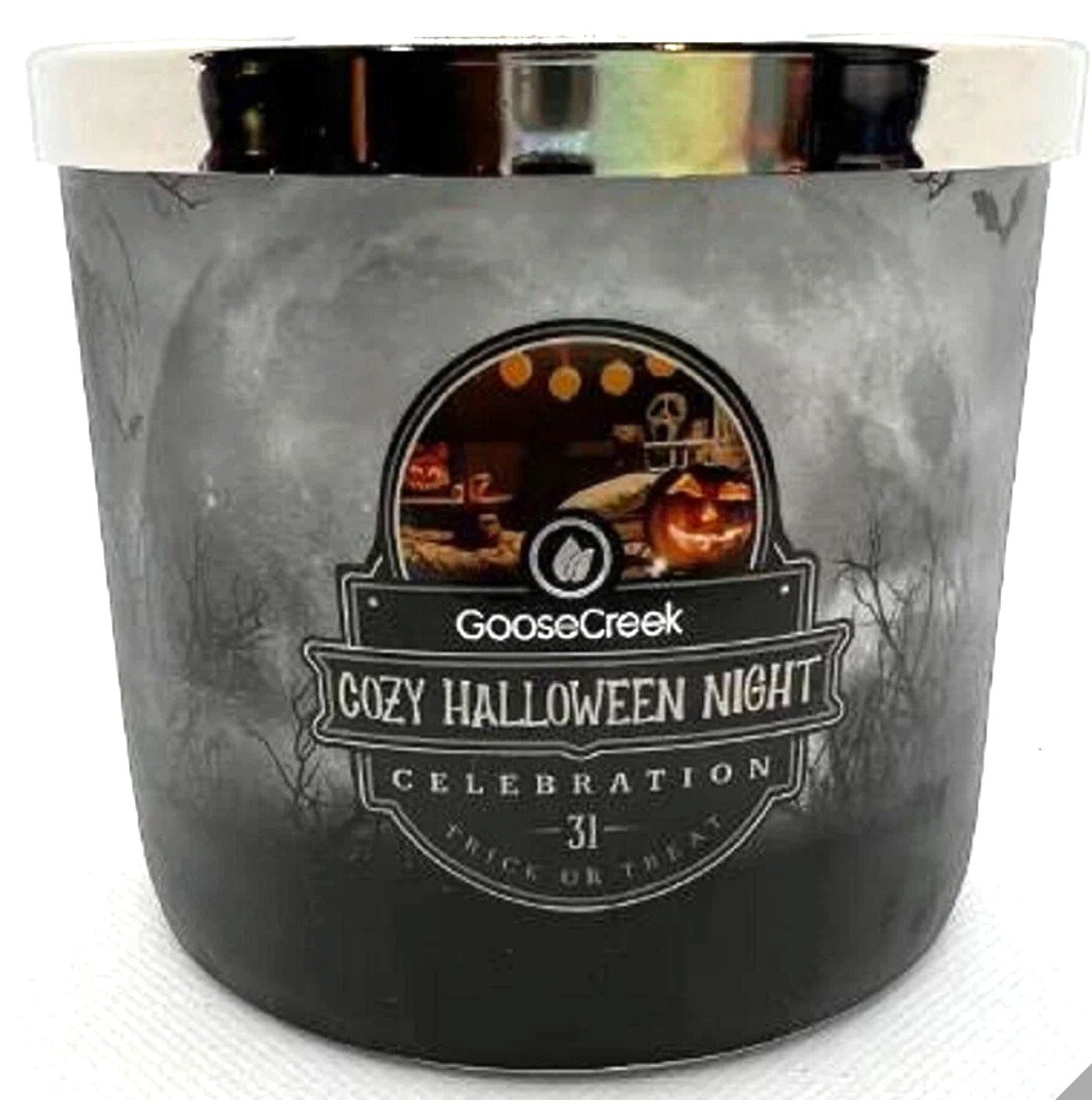 Goose Creek (1) COZY HALLOWEEN NIGHT 3 Wick Jar Candle Fall, Autumn Halloween