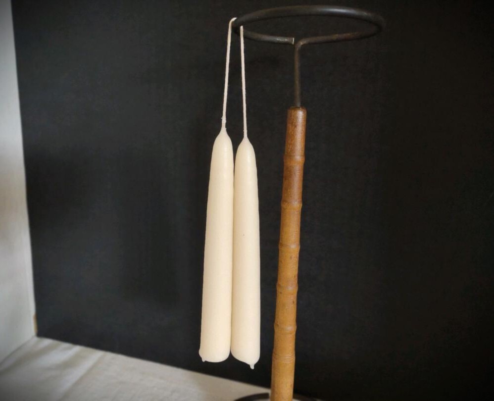 Hand-Dipped Taper Candle Pair ~ 6″ Chubby ~ 11 Colors ~ Scented & Unscented