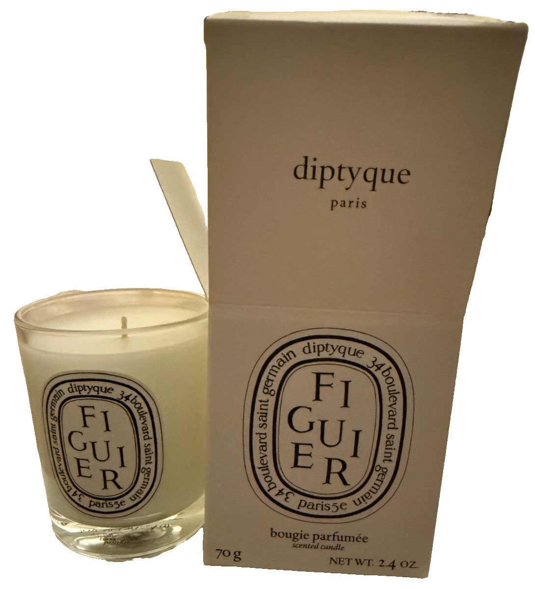 NEW IN BOX! Diptyque Figuier (Fig Tree) Scented Candle 70g/2.4 Oz.