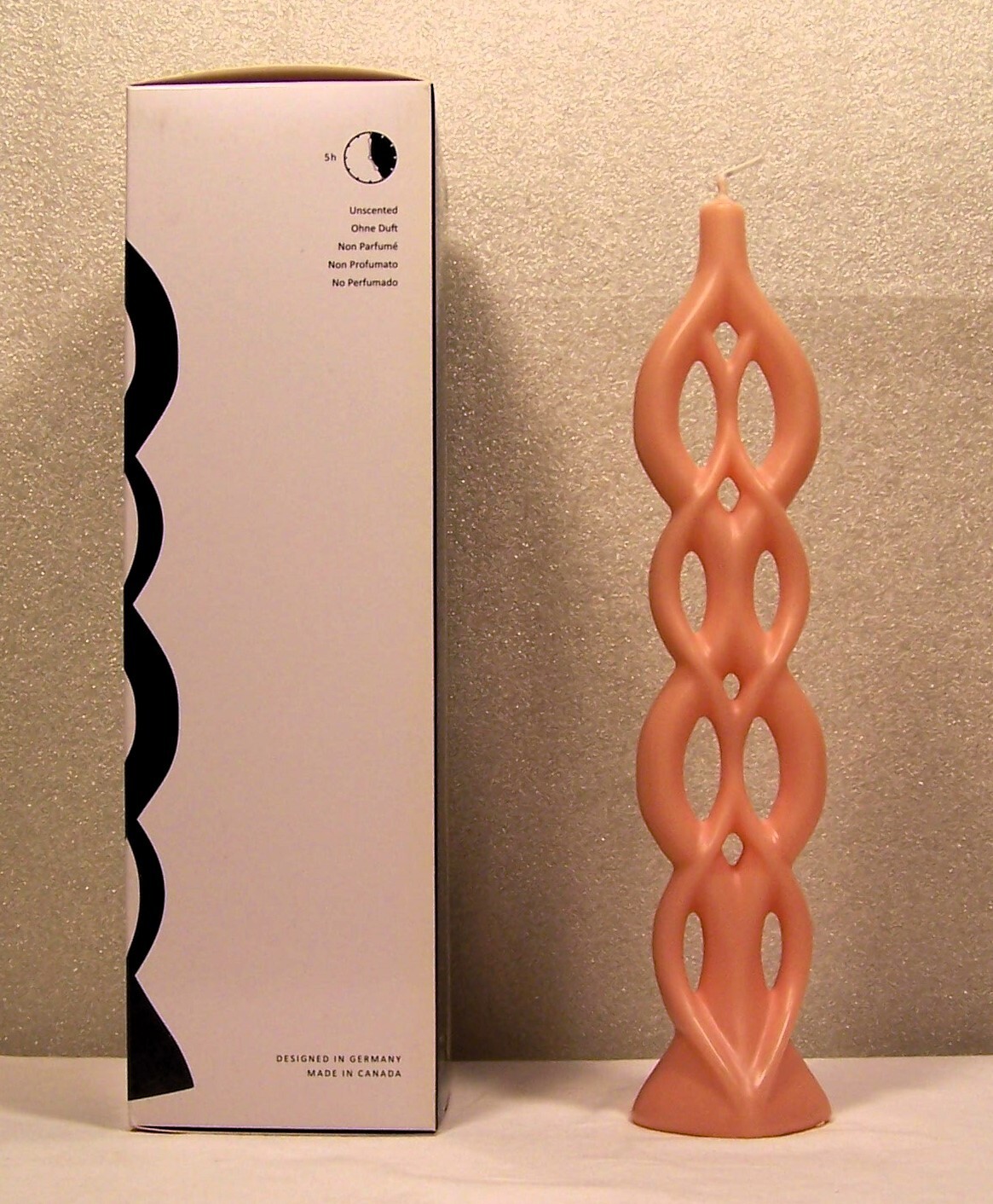 Alusi Multi Flame Candle LELA Blush Pink Rose Unscented Modern Avant-garde Decor